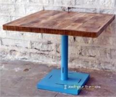 Mesa de centro madera reutilizada vintage retro