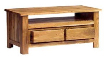 Mueble o Mesa de TV Vintage de madera maciza de Acacia