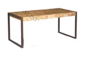 Mesa de Comedor o salon  Vintage de madera maciza de mango 150cm