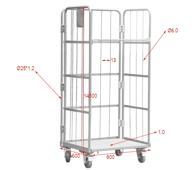 roll container Contenedor rodante o jaulas logistica  Gelusa 