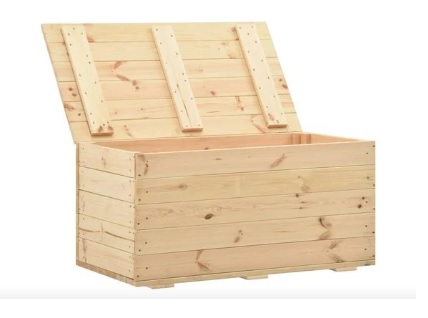 Baúl, arcón caja de almacenaje de madera 120x60x60