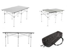 Mesa de camping. Mesa plegable. Mesa plegable de aluminio