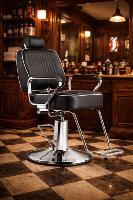 Silla de peluquería de cuero sintético Casual