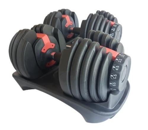 Mancuernas ajustables hasta 24kg tipo bowflex