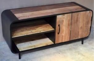 Mueble o Mesa de televisión TV Bali de madera de mango