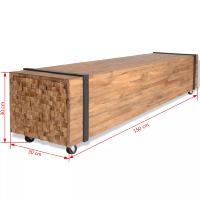 Mueble para la TV de madera de teca 150x30x30 cm