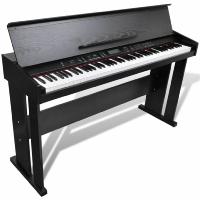 Piano Electrónico 88 Teclas y Atril Negro Melaminado Teclado Digital
