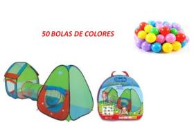 Tienda de campaña para niños o Casa de bolas + 50 Bolas + Bolsa