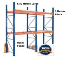 Estanteria de Paletizacion o industrial dos Modulos de carga 