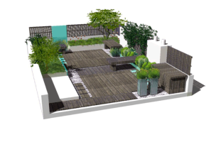 Terraza y Jardin