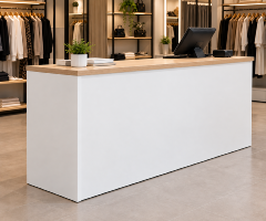 Recepción o Mostrador Atenas blanco Big 160cm