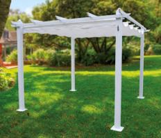 Pabellon, Cenador, Pergola de Aluminio 3x3 m Blanca