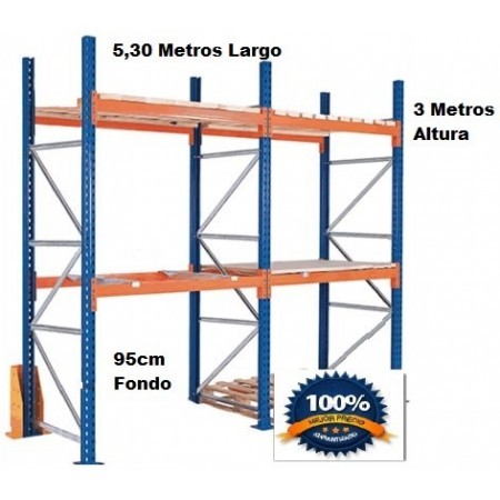 Estanteria de Paletizacion o industrial dos Modulos de carga 