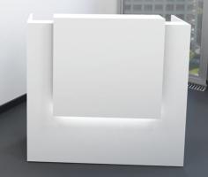 Recepción o Mostrador innovation white con cajón